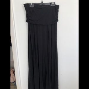 Black strapless maxi/midi dress
